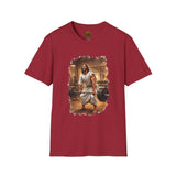Funny Jesus Shirt | Jesus Lifting Weights Christian T Shirt | Faith Apparel