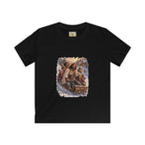 Kids Jesus Christmas Shirt | Sledding with Jesus Christian Christmas Kids T Shirt | Joyful Jesus