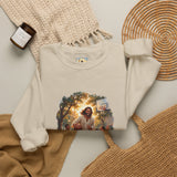 Jesus Basketball Sweatshirt | Jesus Playing Basketball with Kids Christian Crewneck Sweatshirt | Joyful Jesus
