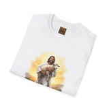 Lost Sheep Jesus Shirt, Good Shepherd Lamb Art, Christian Easter Faith Tee