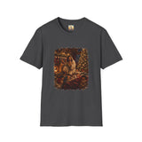 Christmas Eve Jesus Shirt | Jesus by the Fire with Sleeping Children Christian Tee | Joyful Jesus