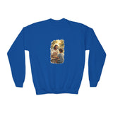 Kids Christian Sweatshirt | Jesus Playing Chess Funny Jesus Kids Crewneck Sweatshirt | Joyful Jesus