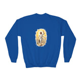 Kids Jesus Sweatshirt | He Is Risen Christian Kids Crewneck Sweatshirt | Joyful Jesus