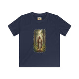 Kids Religious Shirt | Jesus Walking in the Woods Christian Kids T Shirt | Faith Shirt