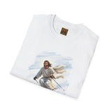 Jesus Shirt | Skiing Jesus Christian Apparel | Joyful Jesus Faith Shirt