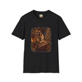 Christmas Eve Jesus Shirt | Jesus by the Fire with Sleeping Children Christian Tee | Joyful Jesus
