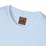 Jesus with Baby Animals Shirt, Easter Lamb Bunny Chick Art, Christian Spring Tee