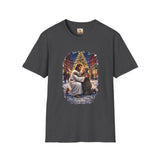 Jesus Hug Shirt | Jesus Embracing a Stranger on Christmas Night Christian Tee | Joyful Jesus