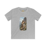 Kids God Shirt | Jesus Hiking Mountain Christian Kids T Shirt | Faith Apparel