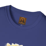 He Is Risen Easter Shirt, Joyful Jesus Resurrection Art, Christian Faith Tee