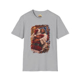 Jesus Hugging Santa Shirt | Funny Christian Christmas T Shirt | Joyful Jesus