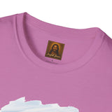 Jesus Shirt | Skiing Jesus Christian Apparel | Joyful Jesus Faith Shirt