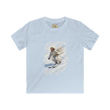 Kids Jesus Shirt | Skiing Jesus Christian Apparel Kids T Shirt | Joyful Jesus Faith Shirt