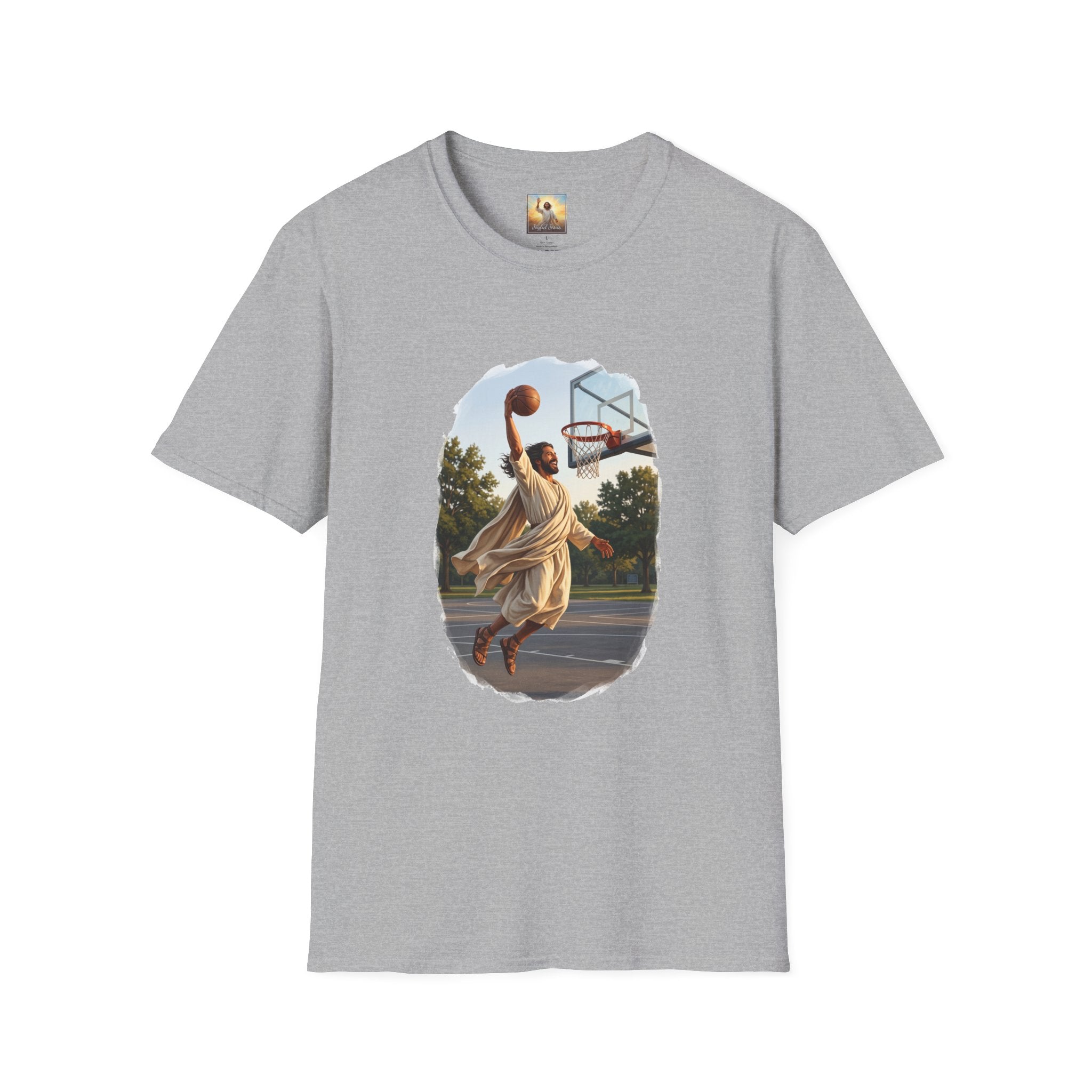 Jesus Dunking Shirt | Jesus Slam Dunk Funny Christian Basketball T Shirt | Joyful Jesus