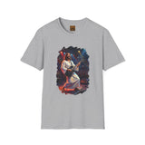 Christian T Shirt | Jesus Playing Guitar at Concert | Joyful Jesus Faith Shirt