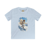 Kids God Shirt | Jesus Snowboarding Christian Kids T Shirt | Joyful Jesus Faith Apparel