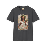 Merry Christmas Jesus Shirt | Laughing Jesus with Holly Christian Christmas T Shirt | Joyful Jesus