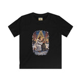 Kids Jesus Hug Shirt | Jesus Embracing a Stranger on Christmas Night Christian Kids T Shirt | Joyful Jesus
