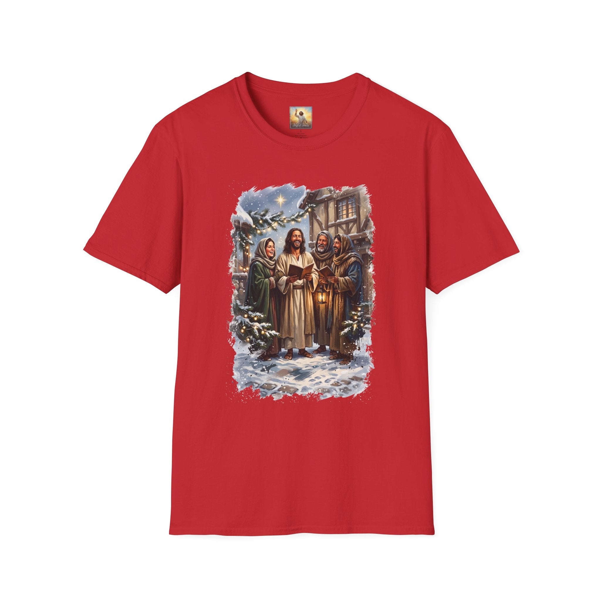 Jesus Caroling Shirt | Jesus Singing Christmas Carols Christian Christmas T Shirt | Joyful Jesus