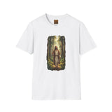 Religious Shirt | Jesus Walking in the Woods Christian T Shirt | Faith Shirt