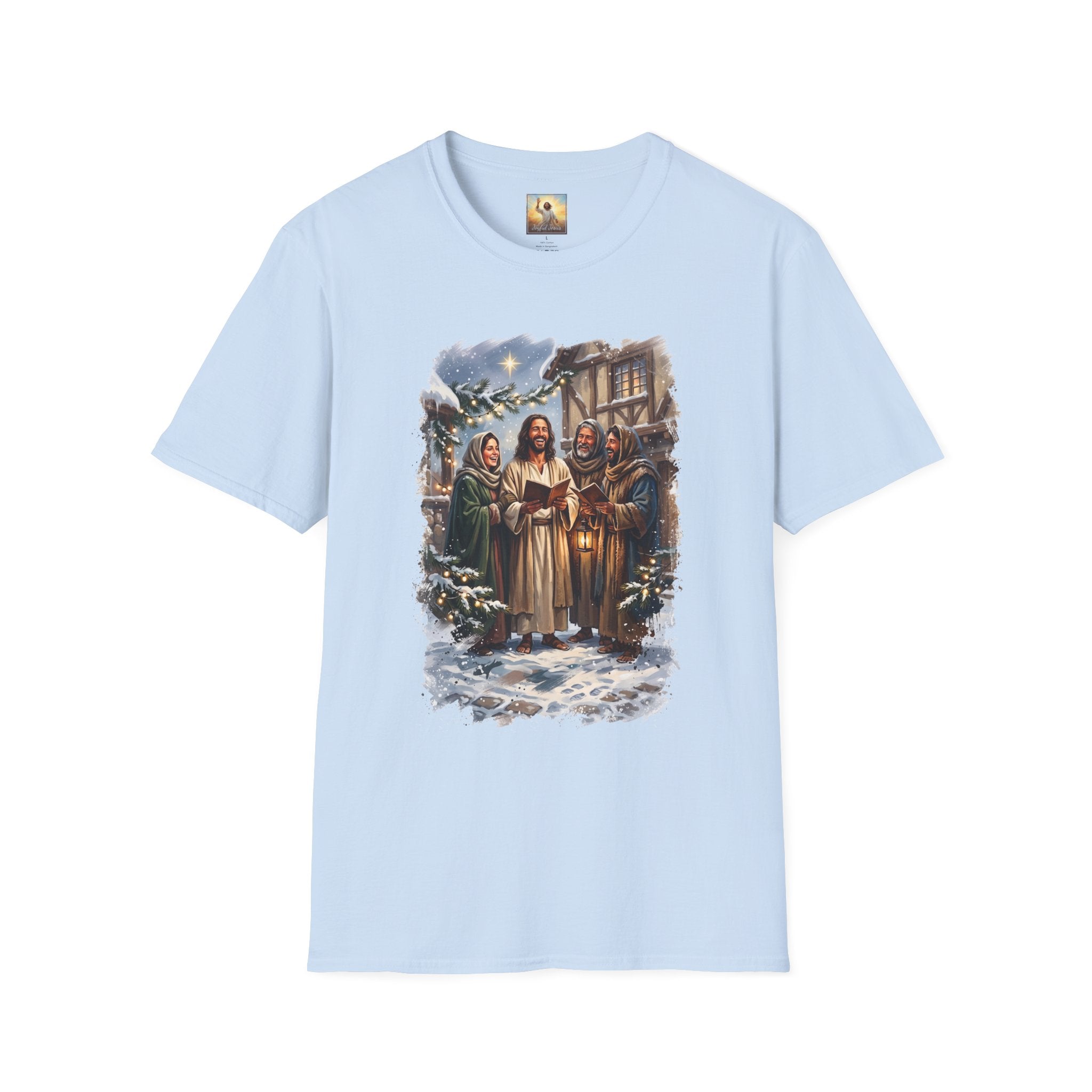 Jesus Caroling Shirt | Jesus Singing Christmas Carols Christian Christmas T Shirt | Joyful Jesus