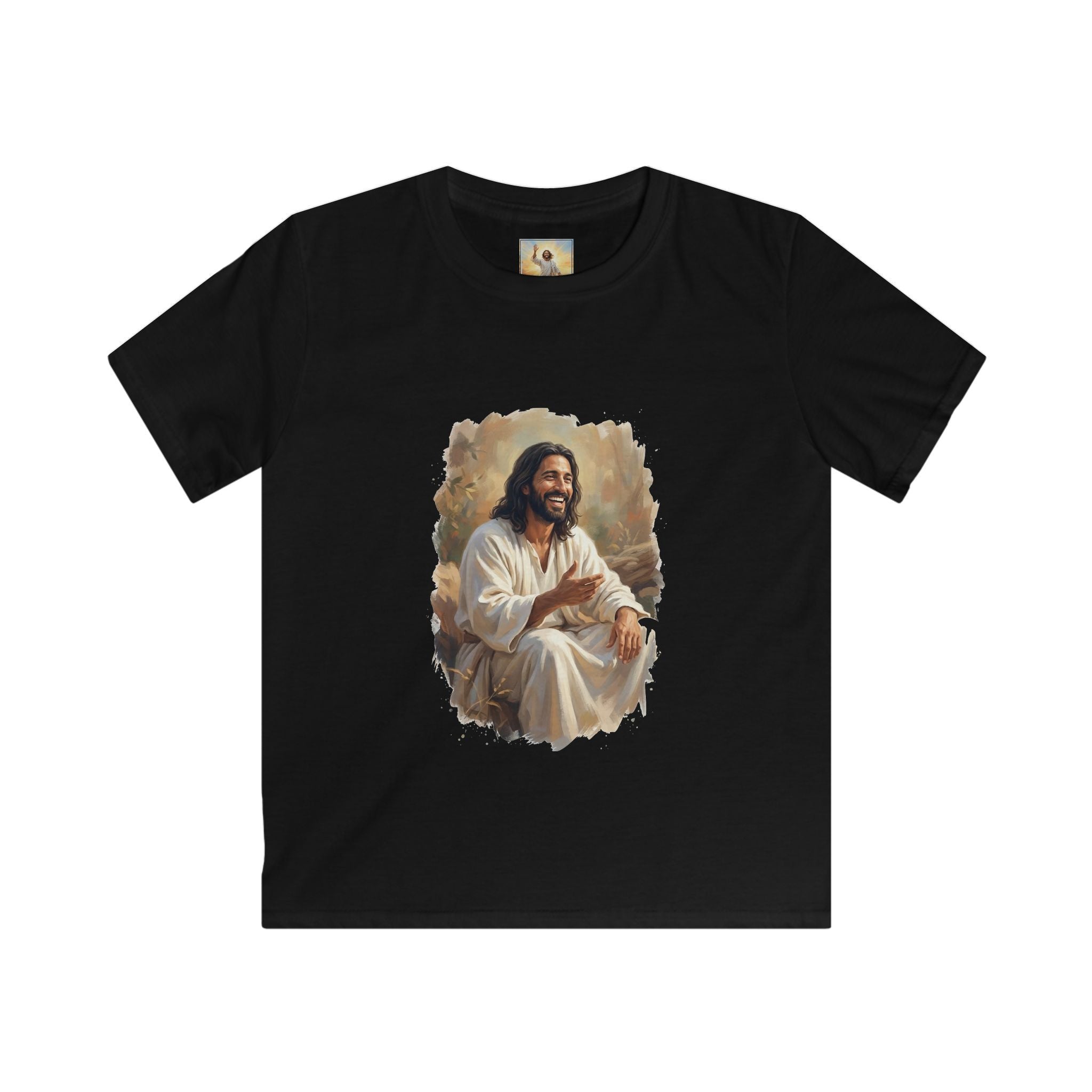 Kids Faith Shirt | Jesus Telling Stories Christian Kids T Shirt | Joyful Jesus