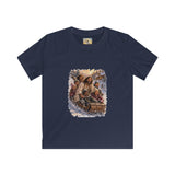 Kids Jesus Christmas Shirt | Sledding with Jesus Christian Christmas Kids T Shirt | Joyful Jesus