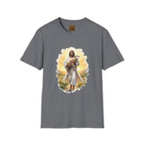 Lost Sheep Jesus Shirt, Good Shepherd Lamb Art, Christian Easter Faith Tee