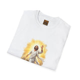 He Is Risen Easter Shirt, Joyful Jesus Resurrection Art, Christian Faith Tee
