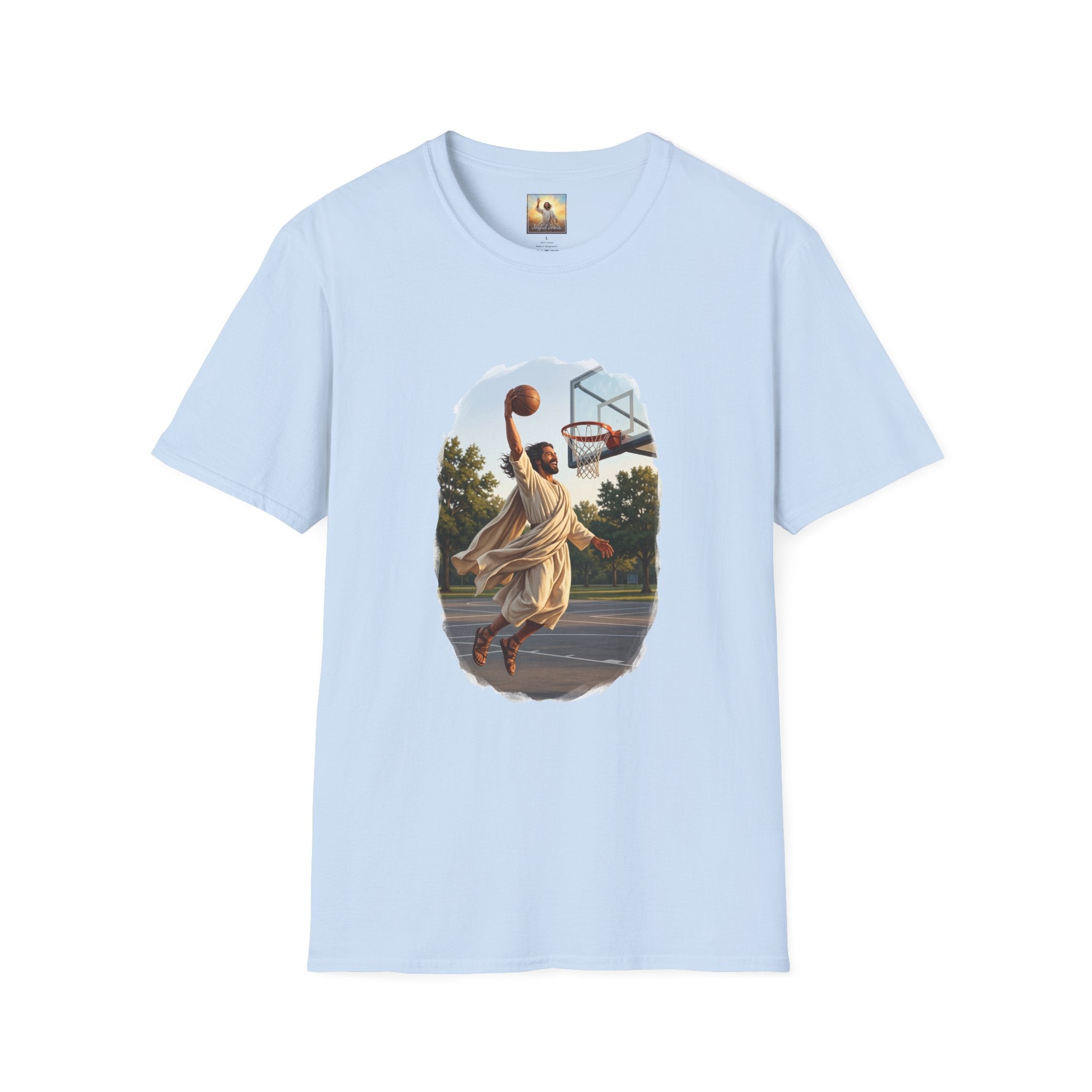 Jesus Dunking Shirt | Jesus Slam Dunk Funny Christian Basketball T Shirt | Joyful Jesus