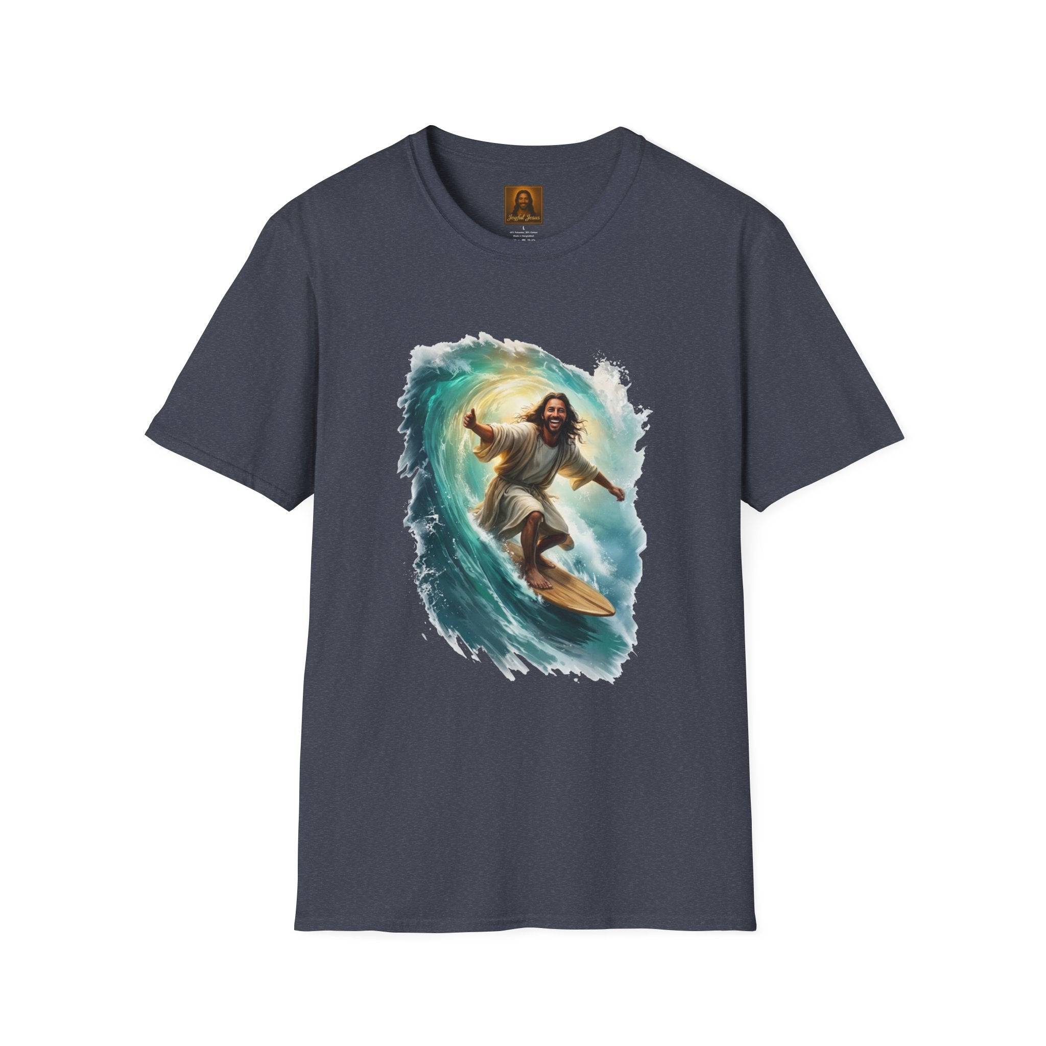 Jesus Shirt | Surfing Jesus Funny Christian T Shirt | Joyful Jesus