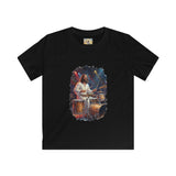 Kids God Shirt | Jesus Playing Drums at Concert Christian Kids T Shirt | Joyful Jesus