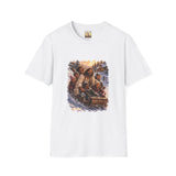 Jesus Christmas Shirt | Sledding with Jesus Christian Christmas T Shirt | Joyful Jesus