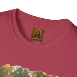 Funny Jesus Shirt | Jesus Playing with Puppies Christian T Shirt | Joyful Jesus