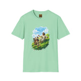 Jesus Easter Egg Roll Shirt, Kids and Jesus Spring Art, Christian Family Tee