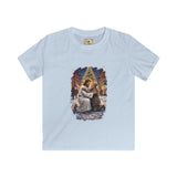 Kids Jesus Hug Shirt | Jesus Embracing a Stranger on Christmas Night Christian Kids T Shirt | Joyful Jesus