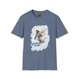 Jesus Shirt | Skiing Jesus Christian Apparel | Joyful Jesus Faith Shirt