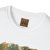 Funny Jesus Shirt | Jesus Playing with Puppies Christian T Shirt | Joyful Jesus