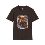 Jesus Christmas Shirt | Sledding with Jesus Christian Christmas T Shirt | Joyful Jesus