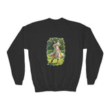 Kids God Sweatshirt | Jesus Playing Golf Christian Kids Crewneck Sweatshirt | Faith Apparel