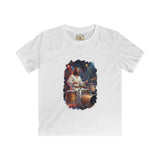 Kids God Shirt | Jesus Playing Drums at Concert Christian Kids T Shirt | Joyful Jesus