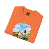 Jesus Easter Egg Roll Shirt, Kids and Jesus Spring Art, Christian Family Tee