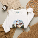 Jesus Dunking Sweatshirt | Jesus Slam Dunk Funny Christian Basketball Crewneck Sweatshirt | Joyful Jesus