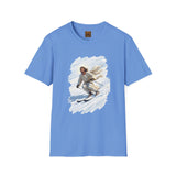 Jesus Shirt | Skiing Jesus Christian Apparel | Joyful Jesus Faith Shirt