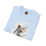 Jesus Shirt | Skiing Jesus Christian Apparel | Joyful Jesus Faith Shirt
