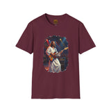 Christian T Shirt | Jesus Playing Bass at Concert | Joyful Jesus God Shirt