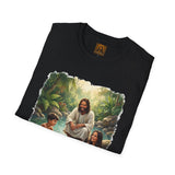 Christian Shirt | Jesus with Baby Otters Funny Christian T Shirt | Joyful Jesus