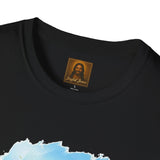 Jesus Mowing Lawn T-Shirt | Jesus with Lawn Mower, Religious Humorous Tee