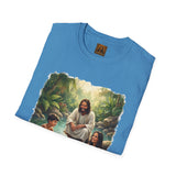 Christian Shirt | Jesus with Baby Otters Funny Christian T Shirt | Joyful Jesus
