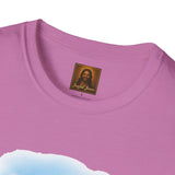 Jesus Painting Easter Eggs Shirt, Joyful Christian Art, Fun Easter Faith Tee